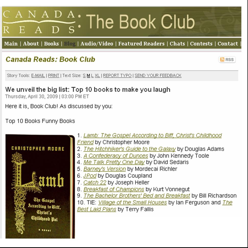 Best Book Club Books: Funny Books