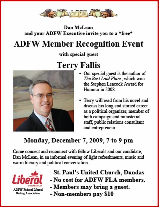 Dundas Liberal event