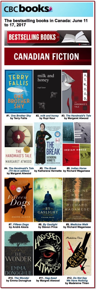 CBC Bestsellers June 17