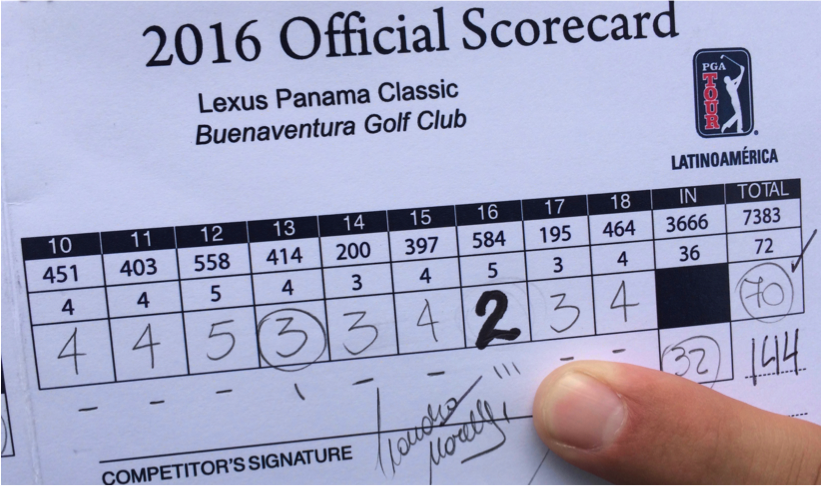 albatross on scorecard