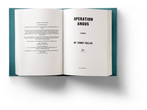 Open book, page preview of 'Operation Angus' by Terry Fallis