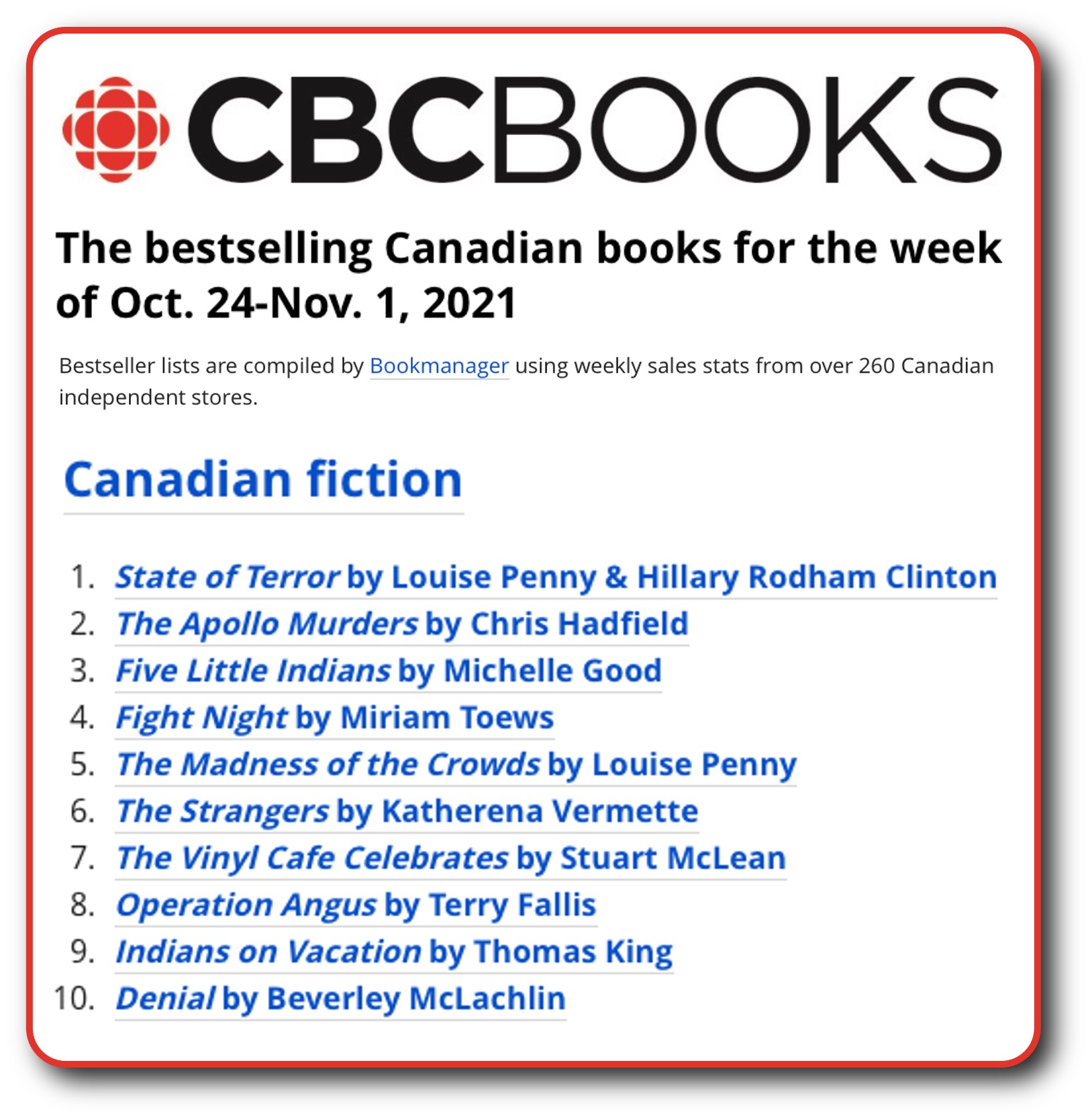 CBC List Nov 1