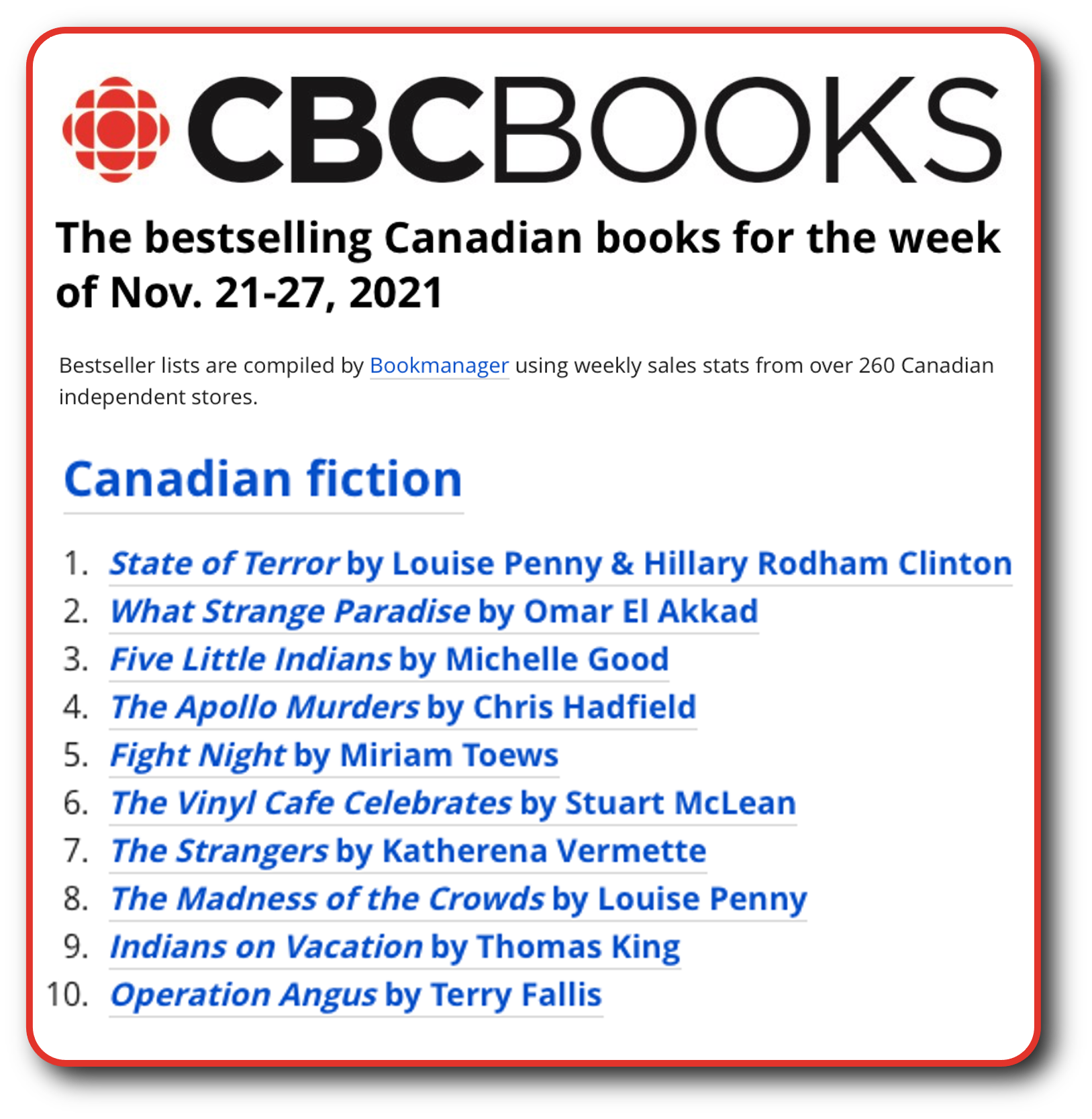 CBC List Nov 27