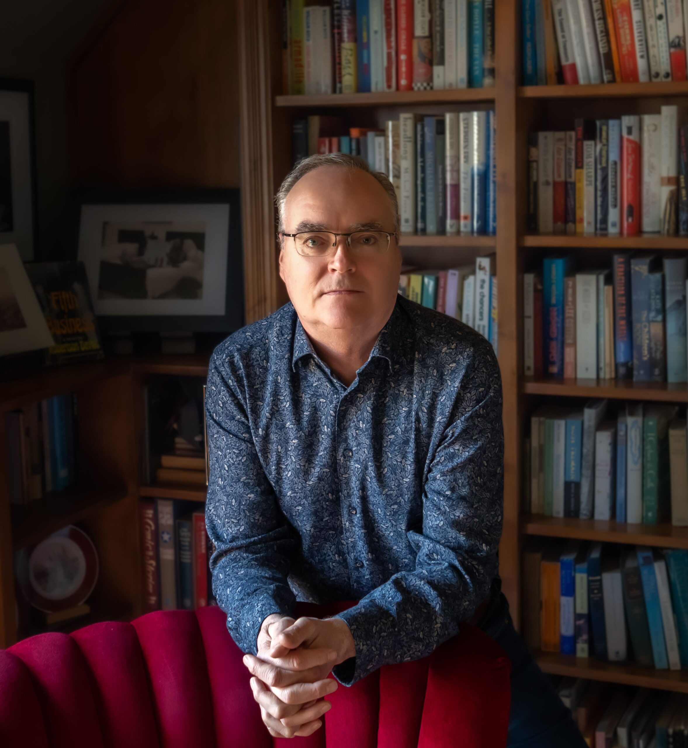 Portrait of Terry Fallis in library