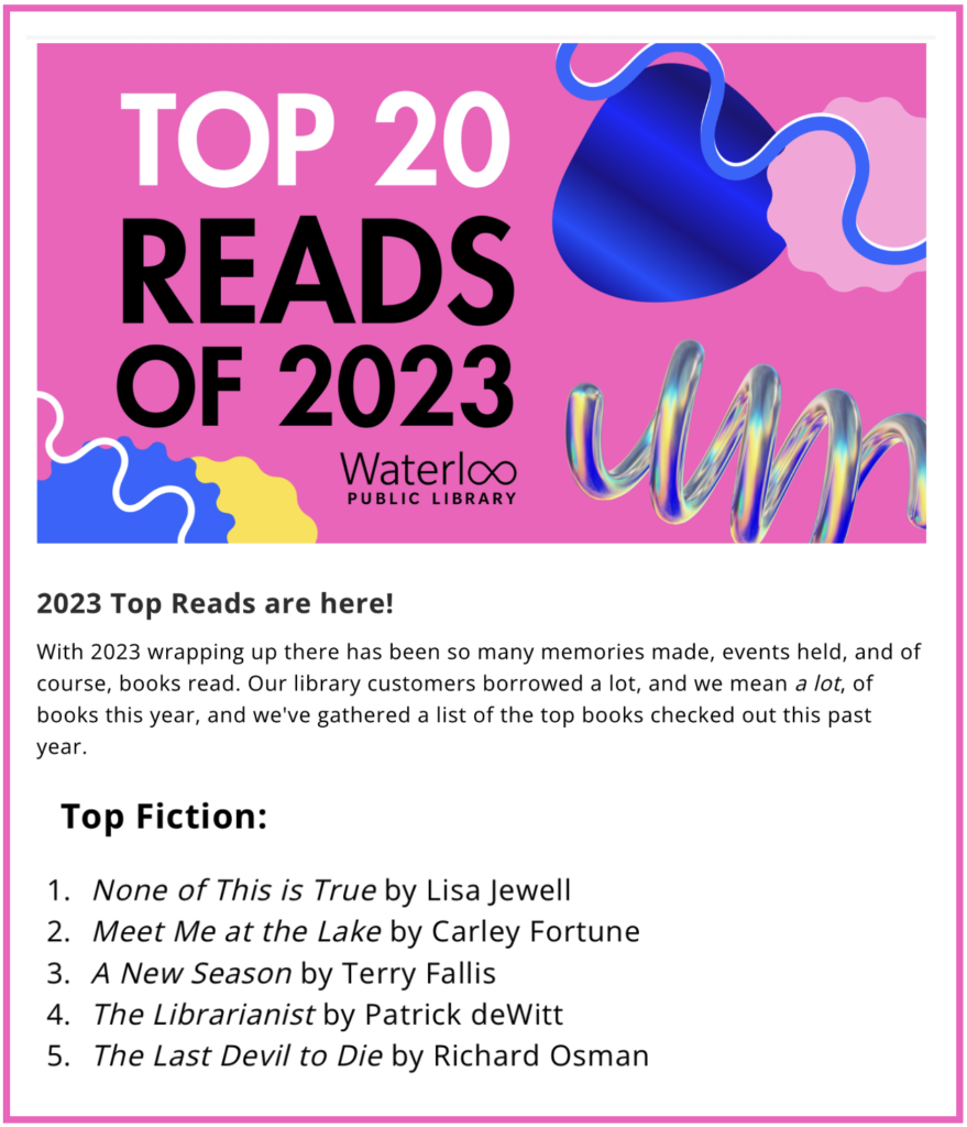 Oboc Library A New Season a “Top Read” | Terry Fallis, Novelist